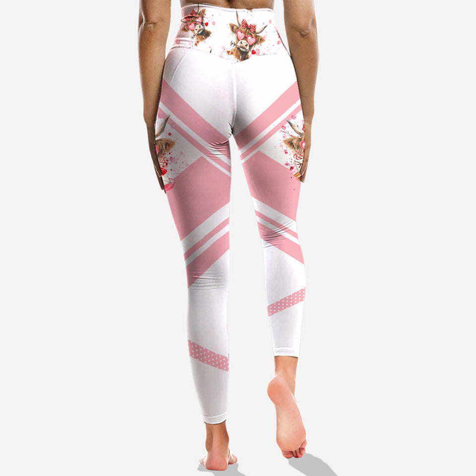Just A Girl Who Loves Highland Cows - Personalized Highland Cow Hoodie and Leggings