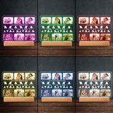 We Love You - Personalized Mother Shaped Plaque Light Base
