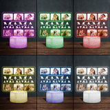 We Love You - Personalized Mother Shaped Plaque Light Base