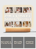 We Love You - Personalized Mother Shaped Plaque Light Base