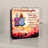 To My Granddaughter - Personalized Graduation Music Fridge Magnet