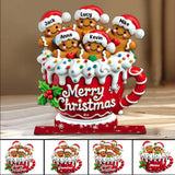 Merry Christmas - Personalized Family 1 Layered Big Freestanding