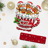 Merry Christmas - Personalized Family 1 Layered Big Freestanding