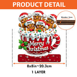 Merry Christmas - Personalized Family 1 Layered Big Freestanding