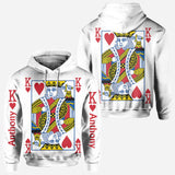 King And Queen Of Love - Personalized Couple All Over Shirt