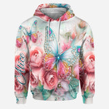 Love Butterflies - Personalized Butterfly Hoodie and Leggings