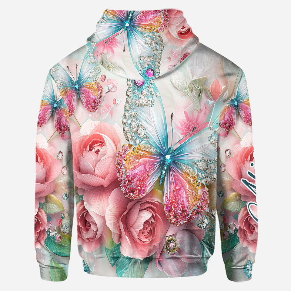 Love Butterflies - Personalized Butterfly Hoodie and Leggings