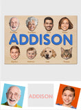 Family Puzzel - Personalized Kid Name Puzzle