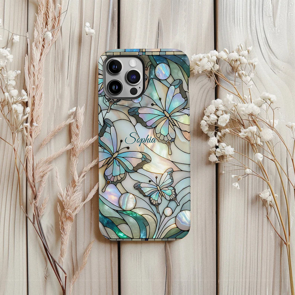 Love Butterflies - Personalized Butterfly Full Print Phone Case