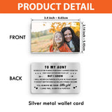 To My Dad - Gift for dad, grandma, grandpa, mom, uncle, aunt - Personalized Wallet Insert Card