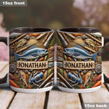 Fishing - Personalized Fishing Accent Mug