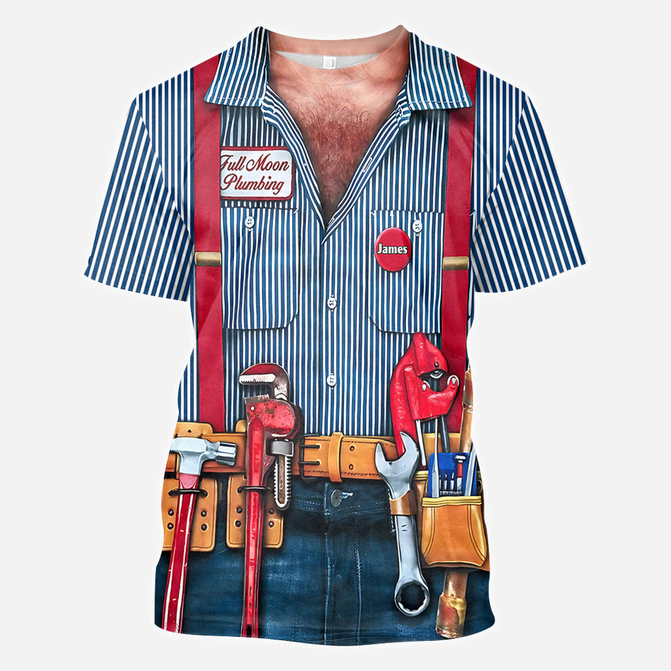 My Mechanic Man - Personalized Mechanic All Over Shirt