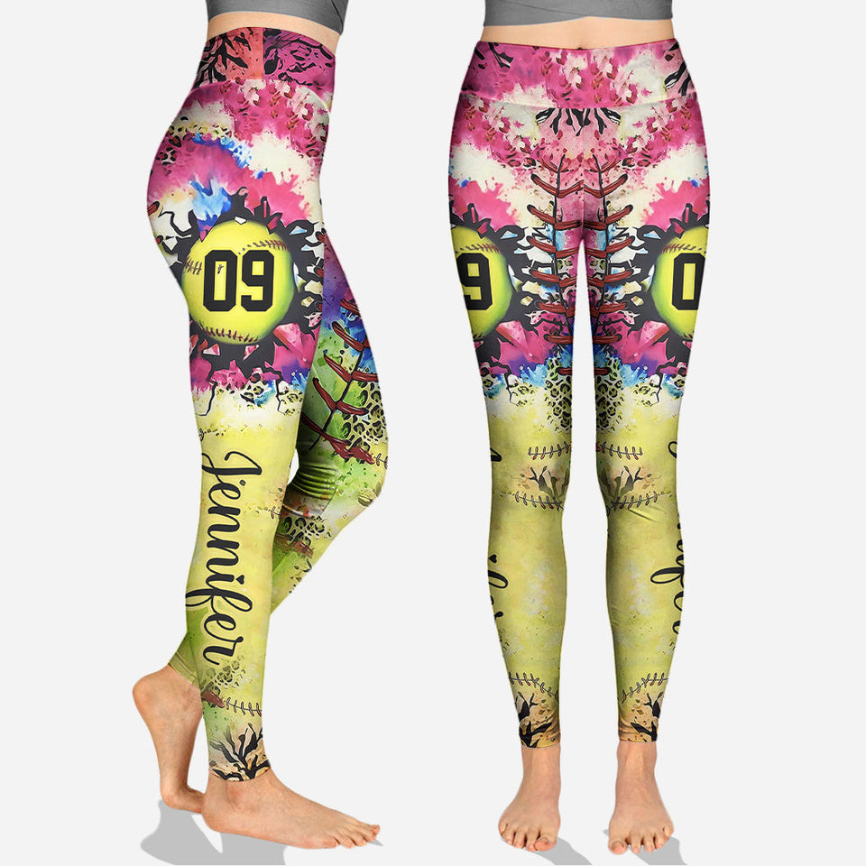 Softball LIfe - Personalized Softball Hoodie and Leggings