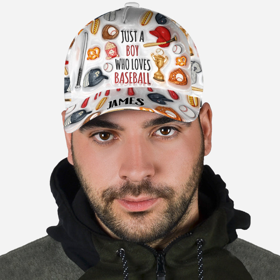 Just A Girl/Boy Who Loves Baseball - Personalized Baseball Classic Cap