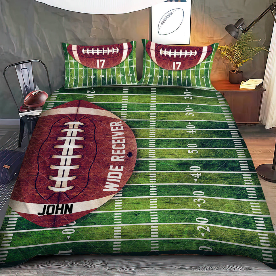 Touchdown - Personalized Football Quilt Set