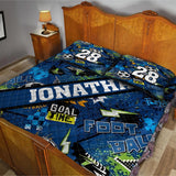 Goal Time - Personalized Soccer Quilt Set