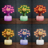 Grandma's Sweethearts - Personalized Grandma Shaped Plaque Light Base
