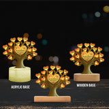 Grandma's Sweethearts - Personalized Grandma Shaped Plaque Light Base