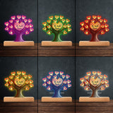 Family Tree - Personalized Family Shaped Plaque Light Base