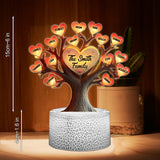 Family Tree - Personalized Family Shaped Plaque Light Base