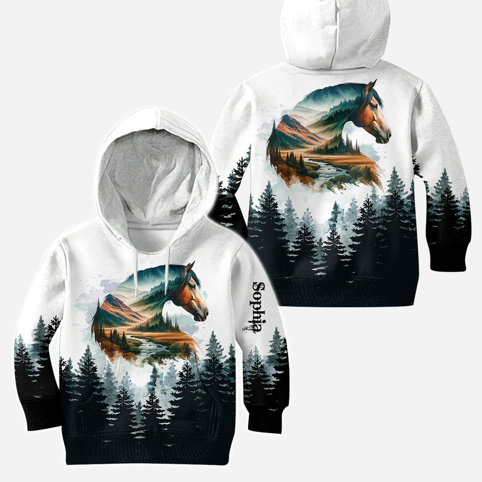 Horse Girl - Personalized Horse Hoodie and Leggings