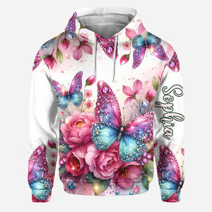 Sparkle Butterfly - Personalized Butterfly Hoodie and Leggings