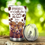 Apparently We're Trouble - Personalized Bestie Tumbler