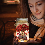 True Love - Personalized Couple Mason Jar Light