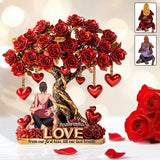 Tree of Love - Personalized Couple Custom Shaped Acrylic Plaque