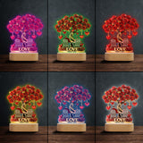Tree of Love - Personalized Couple Shaped Plaque Light Base