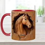 Love Horse - Personalized Horse Accent Mug