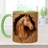 Love Horse - Personalized Horse Accent Mug