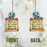 Love Turtle - Personalized Turtle Car Ornament