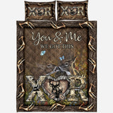 Her Buck His Doe - Personalized Hunting Quilt Set