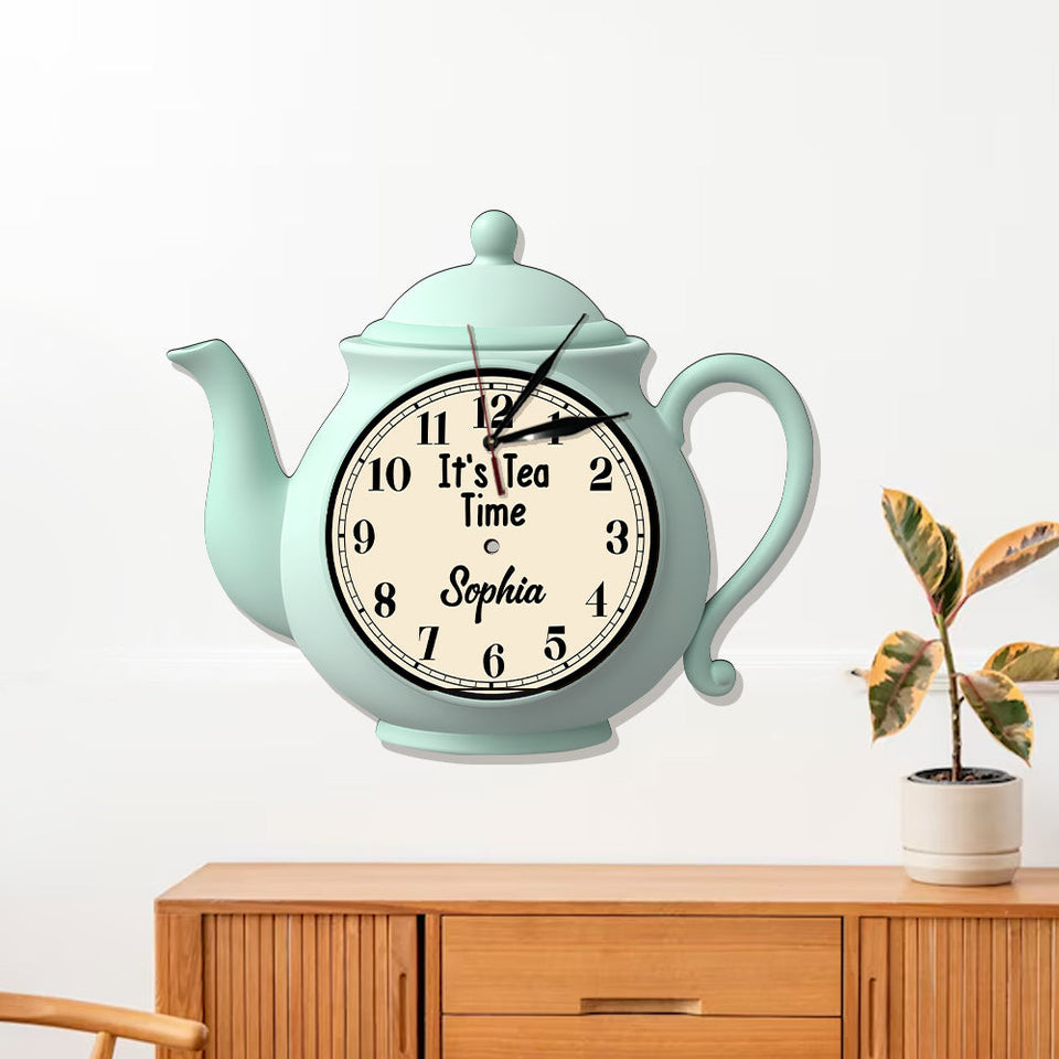 It's Tea Time - Personalized Tea LED Light Wall Clock