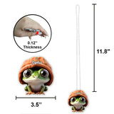 Adorable Frog - Personalized Frog Car Ornament