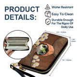 Adorable Frog - Personalized Frog Leather Long Wallet