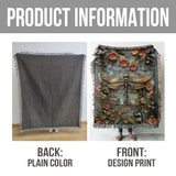 Beautiful Vintage Garden - Personalized Gardening Woven Blanket