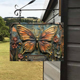 The Little Garden - Personalized Gardening Rectangle Metal Sign