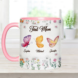First Mom Now Grandma - Personalized Grandma Accent Mug
