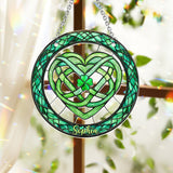 Lucky Symbol - Personalized Saint Patrick's Day Window Hanging Suncatcher Ornament