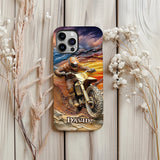 Born To Ride - Personalized Dirt Bike Full Print Phone Case