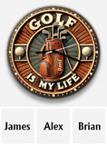 Golf Is My Life - Personalized Golf Wall Clock