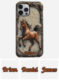 Love Horse - Personalized Horse Full Print Phone Case