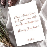 Custom Photos Names And Message Happy Holiday Card - Personalized Family Greeting Card