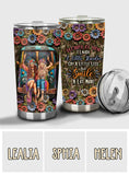 Because Of You I Laugh A Little Harder - Personalized Hippie Tumbler