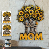 Best Mom Ever - Personalized Mother Custom Shaped Wood Sign