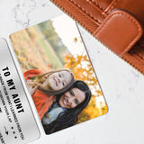To My Dad - Gift for dad, grandma, grandpa, mom, uncle, aunt - Personalized Wallet Insert Card