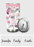 Just A Girl Who Loves Golf - Personalized Golf Tumbler