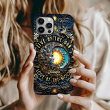 Live By The Sun Love By The Moon - Personalized Hippie Full Print Phone Case